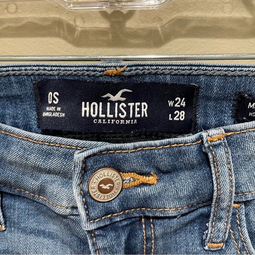 Hollister Mid-Rise Super Skinny Jeans Distressed Size 24 - Picture 6 of 7